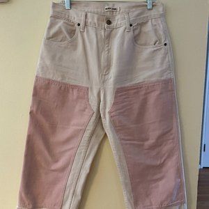 Rudy Jude Pink/White Utility Jeans - size 4 (8/10)